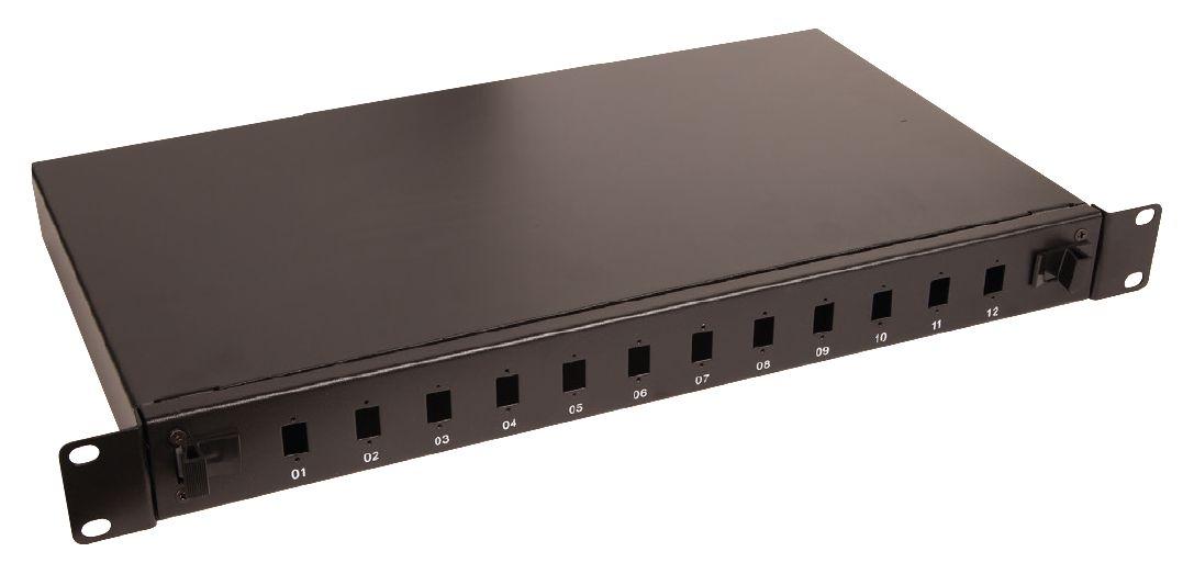 Lanview LVO231553 pezzo di pannello 1U (Fibre patch panel 19 1U 12 - ports for SC simplex/LC - duplex connectors - Warranty 60M)