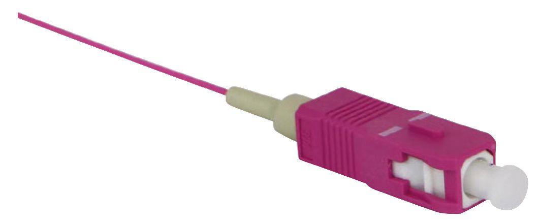 Lanview LVO231805 cavo a fibre ottiche 2 m SC OM4 Magenta (SC/UPC Pigtail Multimode 2m - OM4 50/125 PVC EASY STRIP - Warranty 3