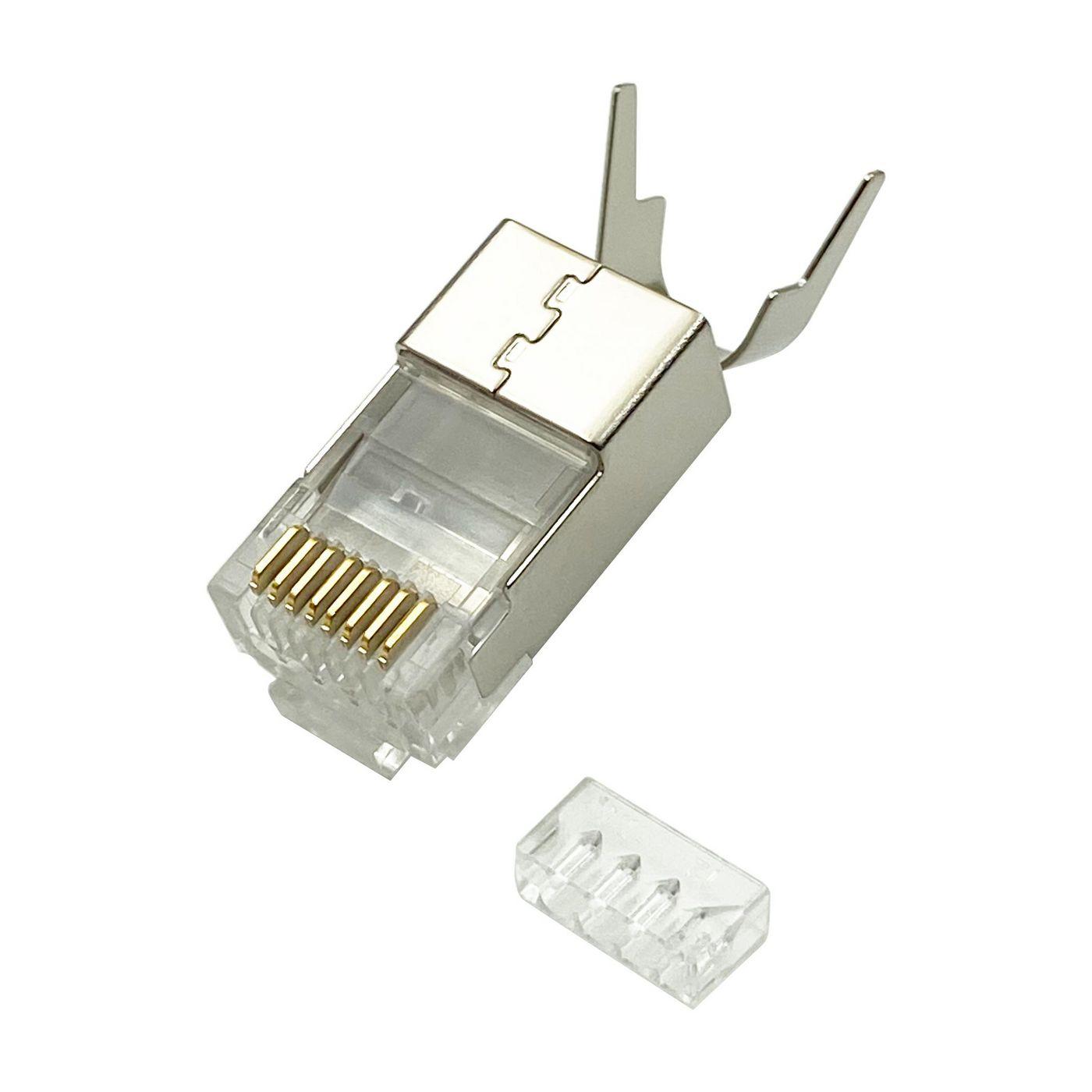Lanview LVN125415 cavo di collegamento RJ45 Metallico (RJ45 STP plug Cat6a for - AWG22-23 solid/stranded - 10pcs. - Warranty 30