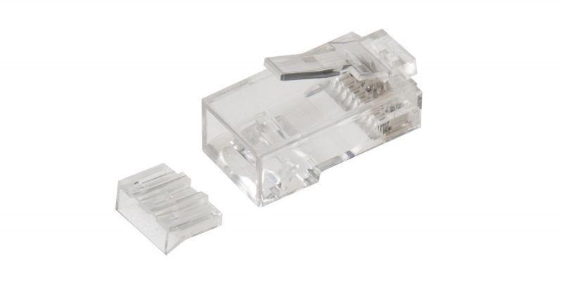 Lanview LVN125418 cavo di collegamento RJ45 Trasparente (RJ45 UTP plug Cat6 for AWG - 24-26 solid/stranded - conductor 10pcs. -