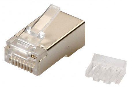Lanview LVN125419 cavo di collegamento RJ45 Metallico (RJ45 FTP plug Cat6 for AWG - 24-26 solid/stranded - conductor 10pcs. - W