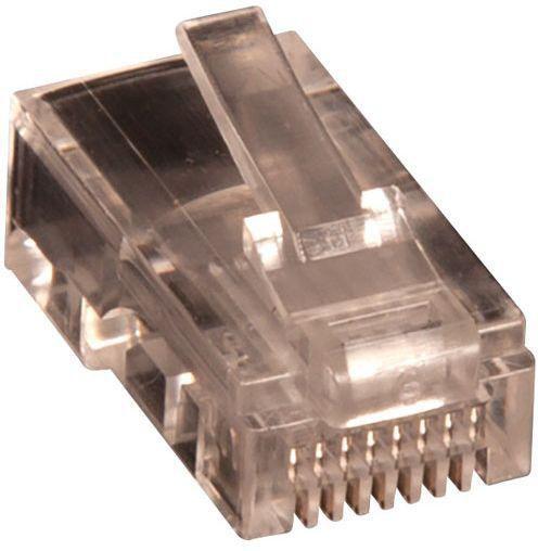 Lanview LVN125432 cavo di collegamento RJ45 Trasparente (RJ45 UTP plug Cat5e for AWG - 24-26 solid conductor 10pcs. - Warranty