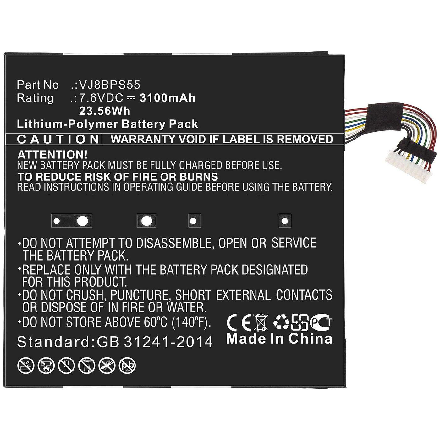 CoreParts MBXSO-BA0076 ricambio per laptop Batteria (Laptop Battery for Sony - 23.56Wh Li-Pol 7.6V 3100mAh - Black 23.56Wh Li-P
