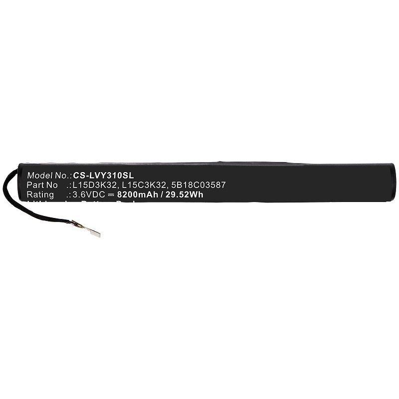 CoreParts MBXTAB-BA061 ricambio e accessorio per tablet Batteria (Battery 29.52Wh Li-ion 3.6V - 8200mAh Black for Lenovo - Tabl
