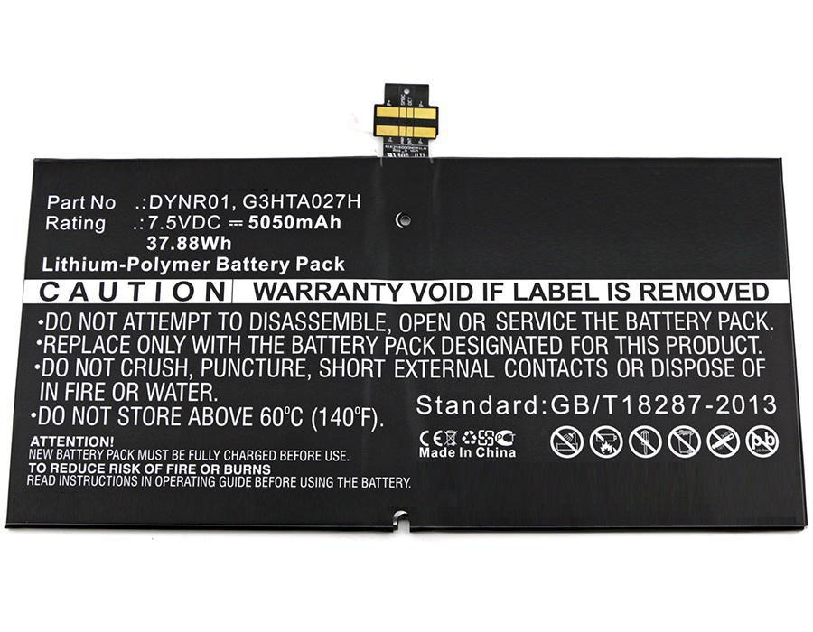 CoreParts MBXTAB-BA073 ricambio e accessorio per tablet Batteria (Battery for Microsoft Tablet - 37.88Wh Li-Pol 7.5V 5050mAh Bl