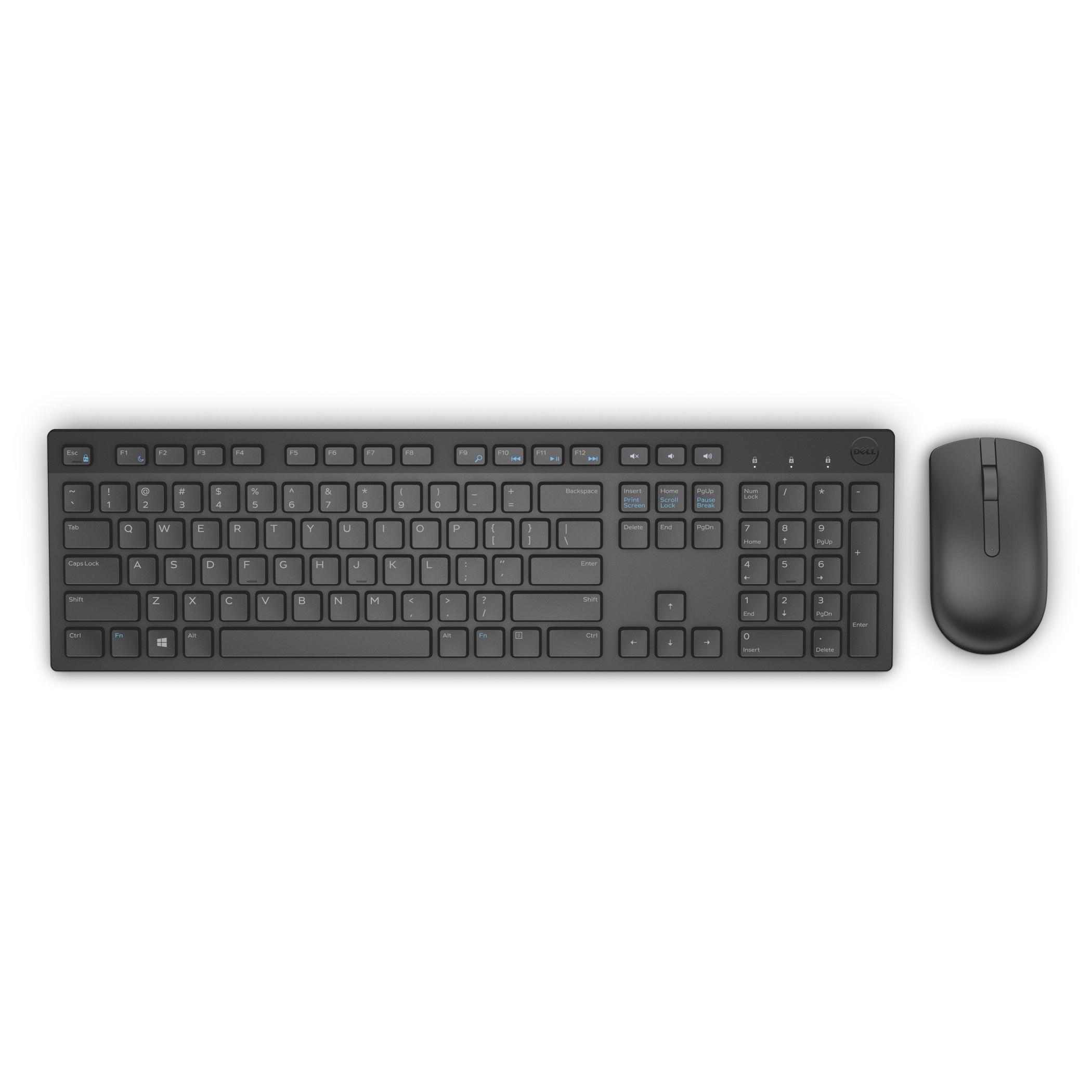 DELL KM636 tastiera Mouse incluso RF Wireless QWERTY Spagnolo Nero