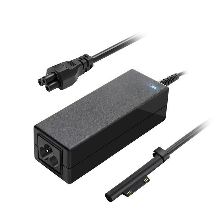 CoreParts MBXMS-AC0010 adattatore e invertitore Interno 24 W Nero (Power Adapter for Microsoft - Surface 24W 15V 1.6A - PlugMic