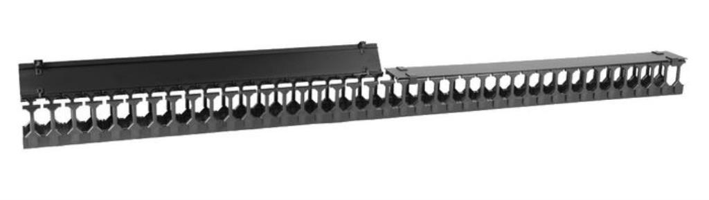 CABLE MANAGEMENT PANEL 19" - 42 UNITA VERTICAL - BLACK