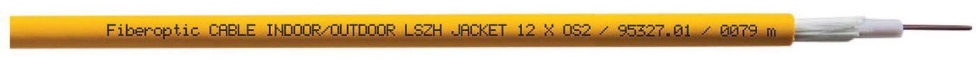 Lanview LVO232552-100 cavo InfiniBand e in fibra ottica 100 m Giallo (Fibre cable 24 x 9/125 OS2 - LSZH indoor/outdoor 100m - W