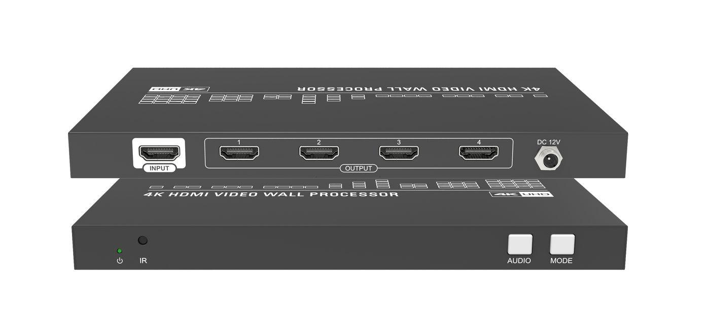 Vivolink VLVW1X4 processore video a parete Nero 11 W (Video Wall processor 4 screens - . - Warranty: 36M)