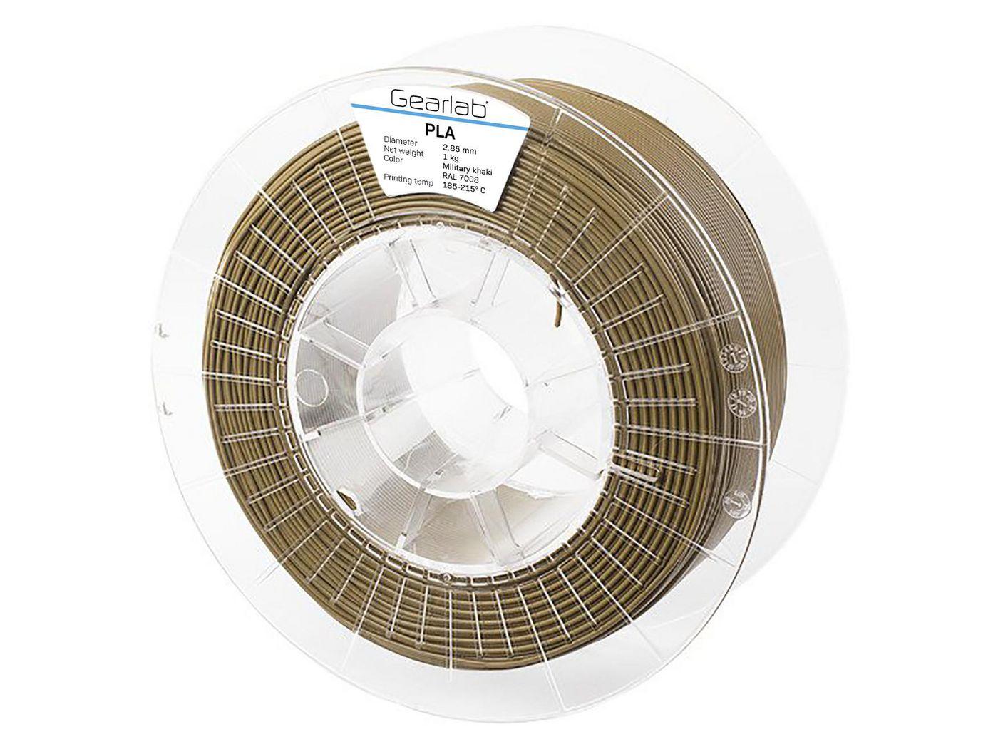 eSTUFF GLB251216 materiale di stampa 3D Acido polilattico PLA Marrone chiaro 105 kg (PLA 175mm 1KG Military khaki - Warranty 12