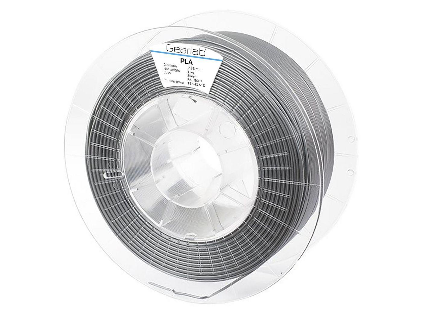 eSTUFF GLB251403 materiale di stampa 3D Acido polilattico PLA Argento 105 kg (PLA 285mm 1KG Silver - Warranty 12M)