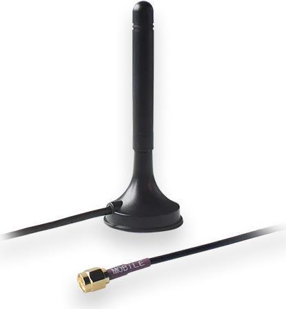 TELTONIKA Mobile Magnetic SMA Antenna PR1KS210 1 dBi W125997390 (PR1KS210 1 dBi 0.699-0.868/1.85-2.69 GHz 50 O SMA maschio pola