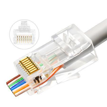 Lanview LVN125306 cavo di collegamento RJ45 Trasparente (RJ45 UTP plug Cat6A for - AWG23-24 stranded/solid - conductor Easy-Con