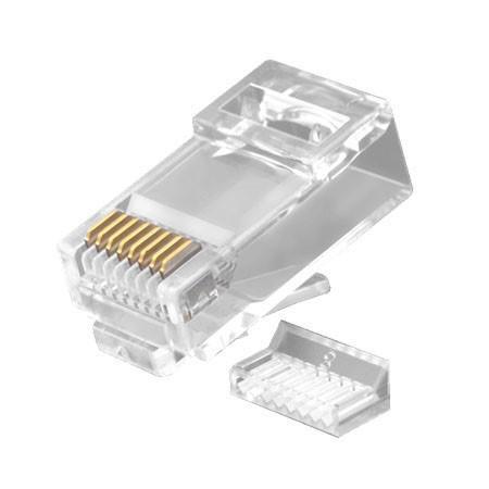 Lanview LVN125416 cavo di collegamento (RJ45 UTP plug Cat6a for - AWG23-24 solid/stranded - conductor 10pcs. - Warranty 300M)