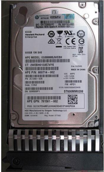 HDD 600GB 12G 10K SFF SAS...