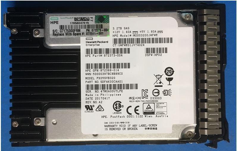 SSD 3.2TB 12G SFF SAS MU SC...