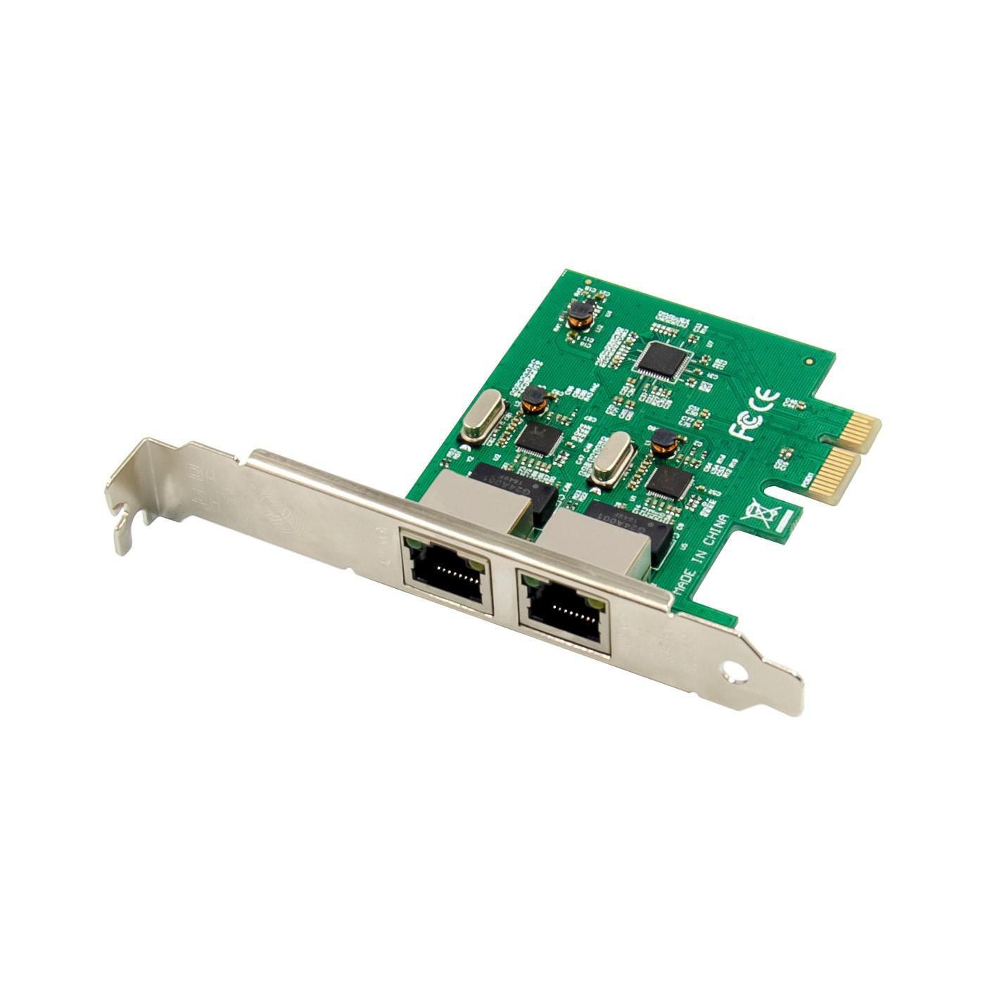 Microconnect MC-PCIE-712 scheda di interfaccia e adattatore Interno RJ-45 (PCI-E 8111F Dual-RJ45 Gigabit - Ethernet NIC - Warra