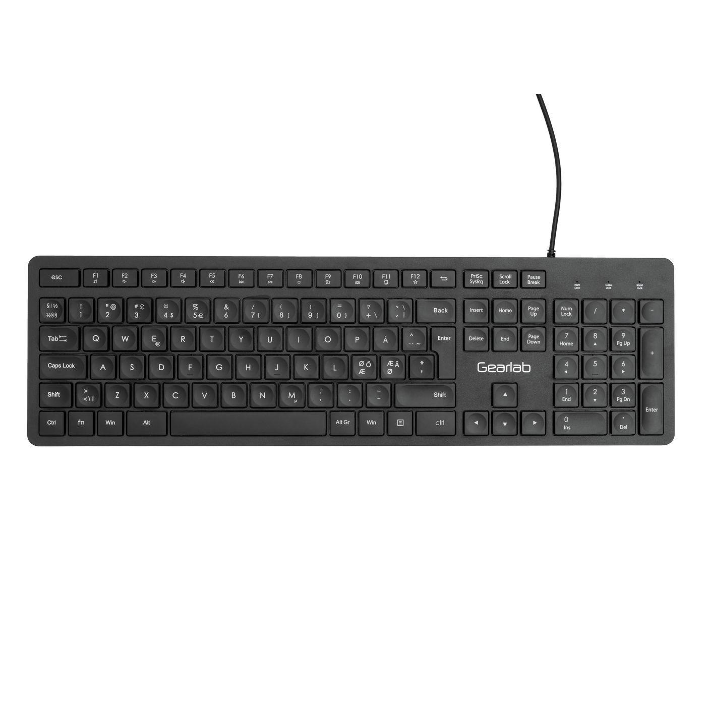 eSTUFF GLB211102 tastiera USB QWERTY Nordic Nero (G220 USB Keyboard Nordic - Warranty 24M)