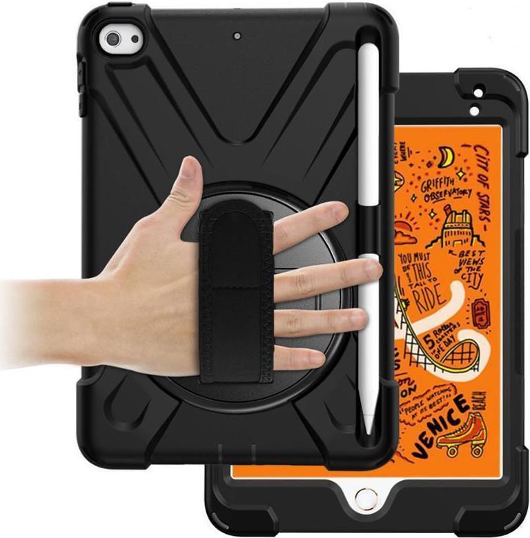 eSTUFF ES681555-BULK custodia per tablet 211 cm 8.3 Cover Nero (AUSTIN Defender Case iPad - Mini 6 with hand strap and - should