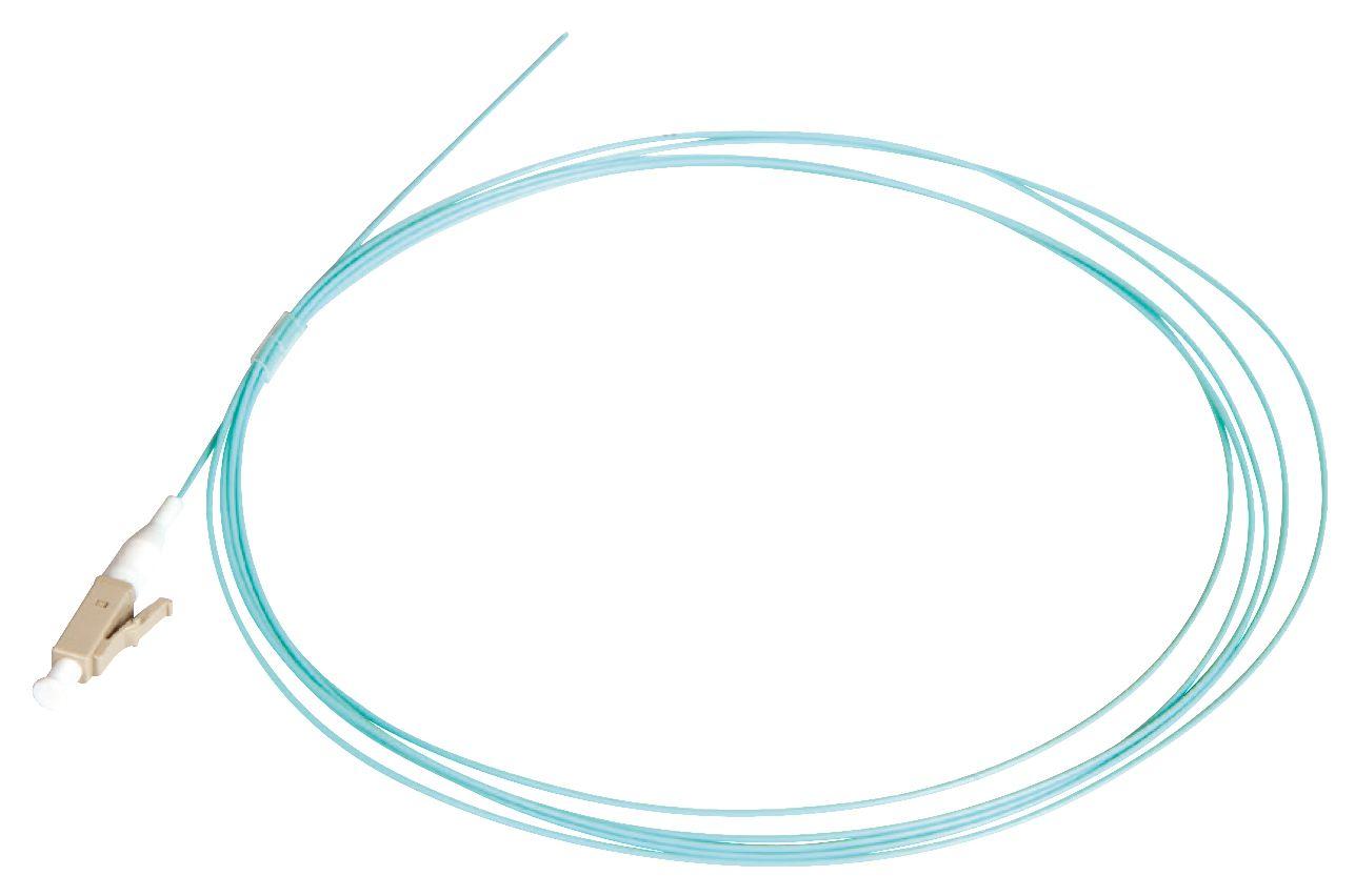 Lanview LVO231310 cavo a fibre ottiche 1 m LC/UPC OM3 Colore acqua (LC/UPC Pigtail Multi mode OM3 - 50/125 PVC easy strip 1M -