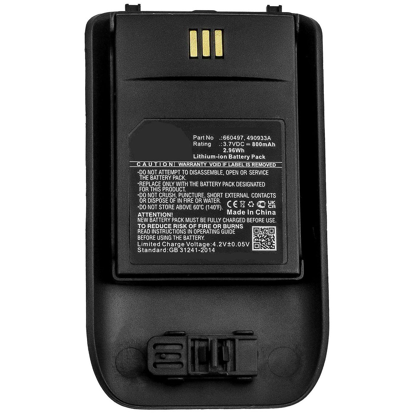 CoreParts MBXCP-BA248 ricambio per telefono Batteria (Battery 2.96Wh Li-ion 3.7V - 800mAh for Cordless Phone - 2.96Wh Li-ion 3.