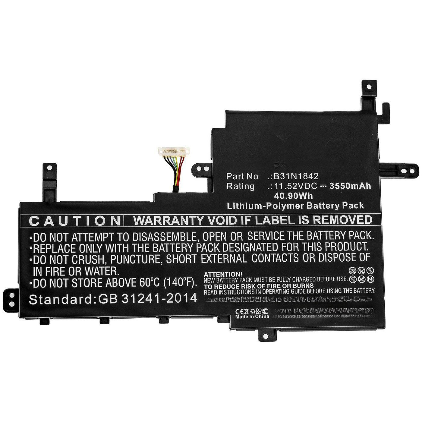 CoreParts MBXAS-BA0268 ricambio per laptop Batteria (Laptop Battery for Asus - 40.90Wh Li-Polymer 11.52V - 3550mAh for Asus K53