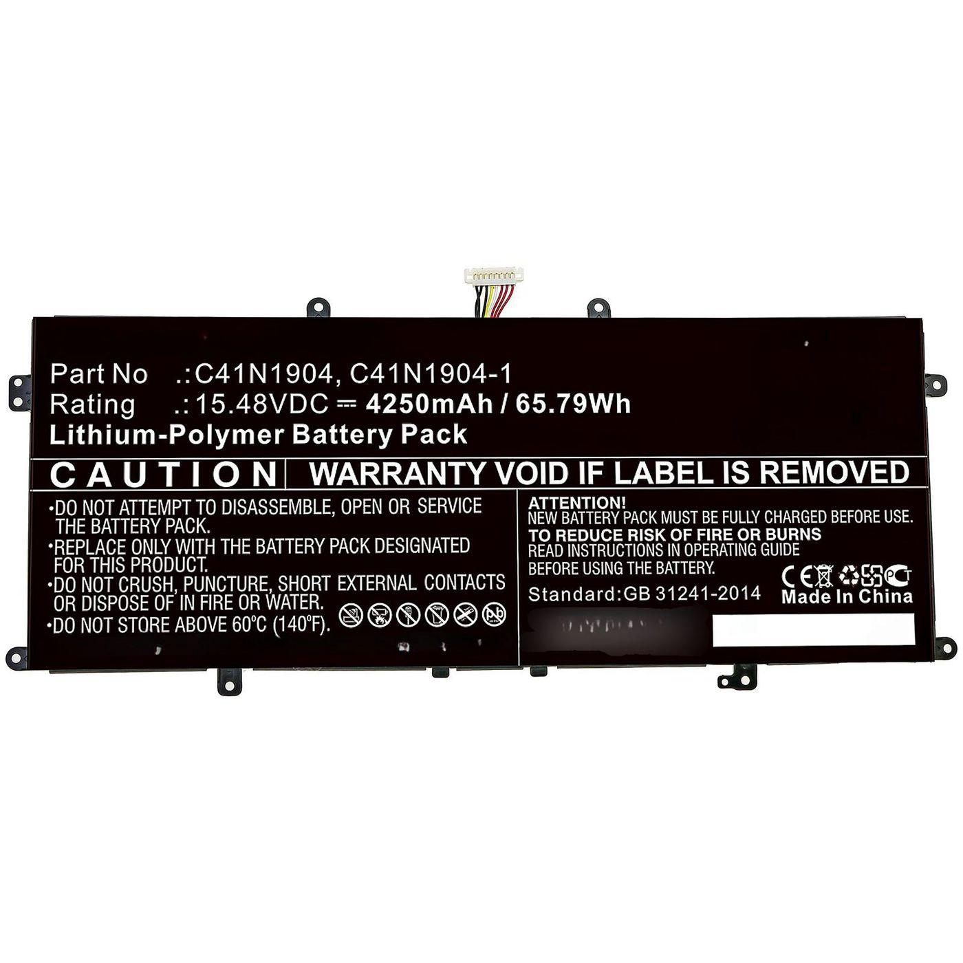 CoreParts MBXAS-BA0294 ricambio per laptop Batteria (Laptop Battery for Asus 49Wh - Li-Polymer 15.4V 3200mAh for - Asus Deluxe