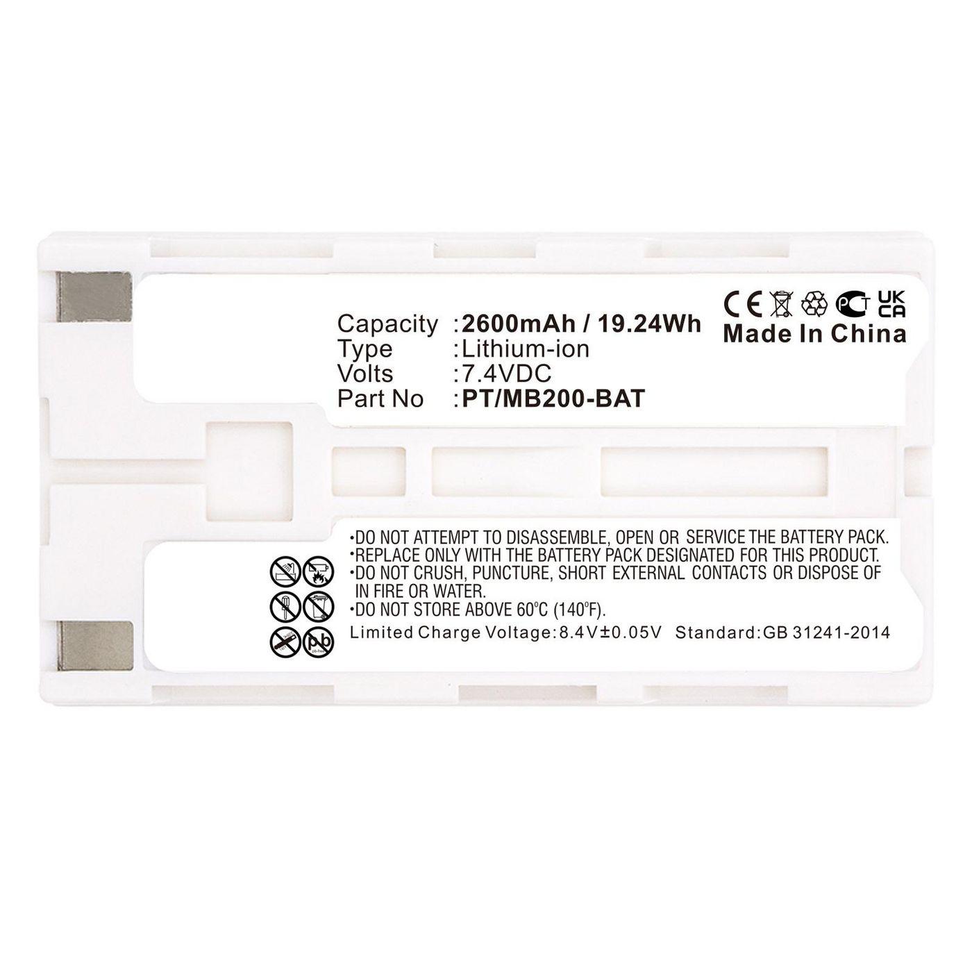 Batteria per stampante portatile