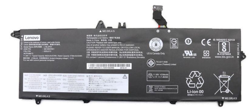 57Wh Lithium-Ion battery for - Lenovo systems - Warranty: 6M