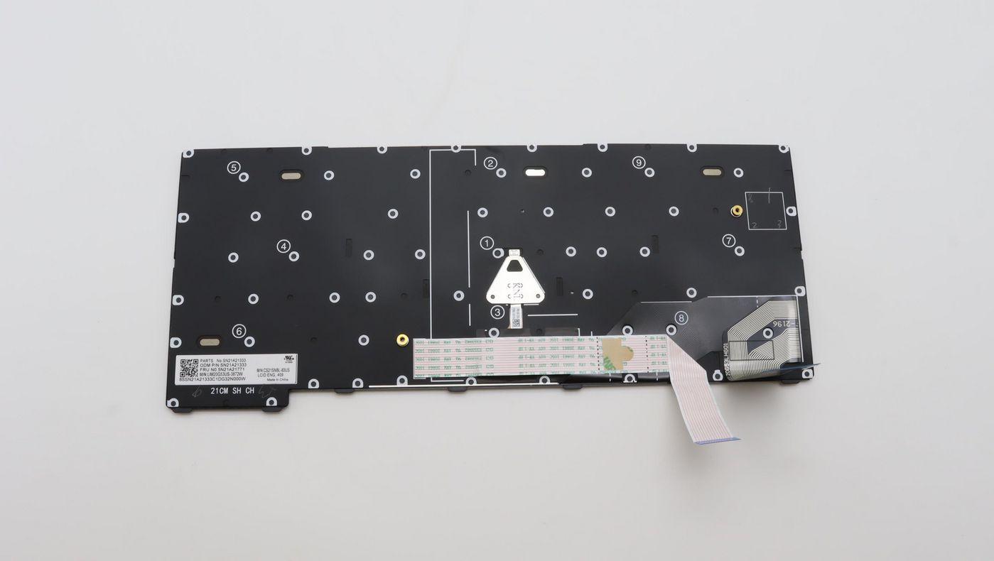 FRU CS21 CM KBD Shrunk Top BL - Liteon German 5N21A21819 - Keyboard Lenovo - Warranty 3M