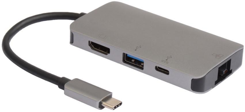 Microconnect USB3.1CCOM16 replicatore di porte e docking station per notebook Cablato USB 3.2 Gen 1 3.1 Gen 1 Type-C Grigio (US