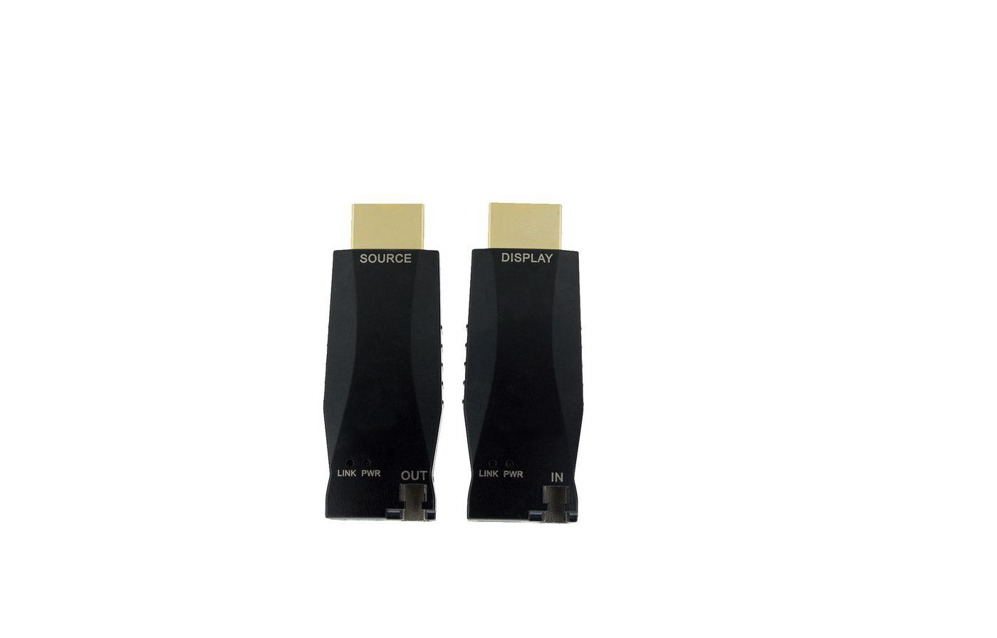 Vivolink VLHDMIEXTDGL100 moltiplicatore AV Trasmettitore e ricevitore AV Nero (True 4K Fiber Extender dongle - 300m . - Warrant