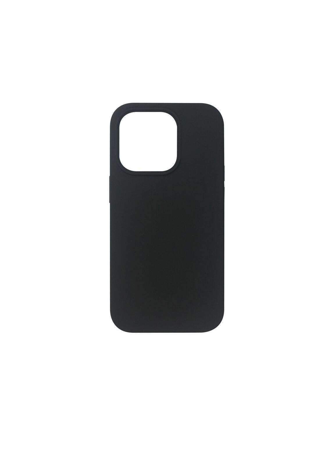 eSTUFF ES67120006 custodia per cellulare 155 cm 6.1 Cover Nero (Cover for MADRID iPhone 14 Pro Black - Cover. Material Silicone