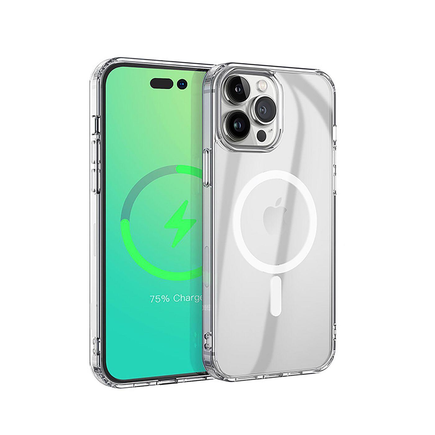 eSTUFF ES67140008 custodia per cellulare 17 cm 6.7 Cover Trasparente (Cover for BERLIN iPhone 14 Pro Max - Clear Magnetic Cover