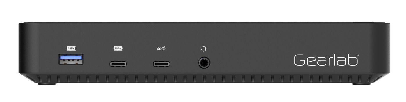 eSTUFF GLB232004 replicatore di porte e docking station per laptop Cablato Nero (Triple 4K USB-C Hybrid - Docking Station GLB23