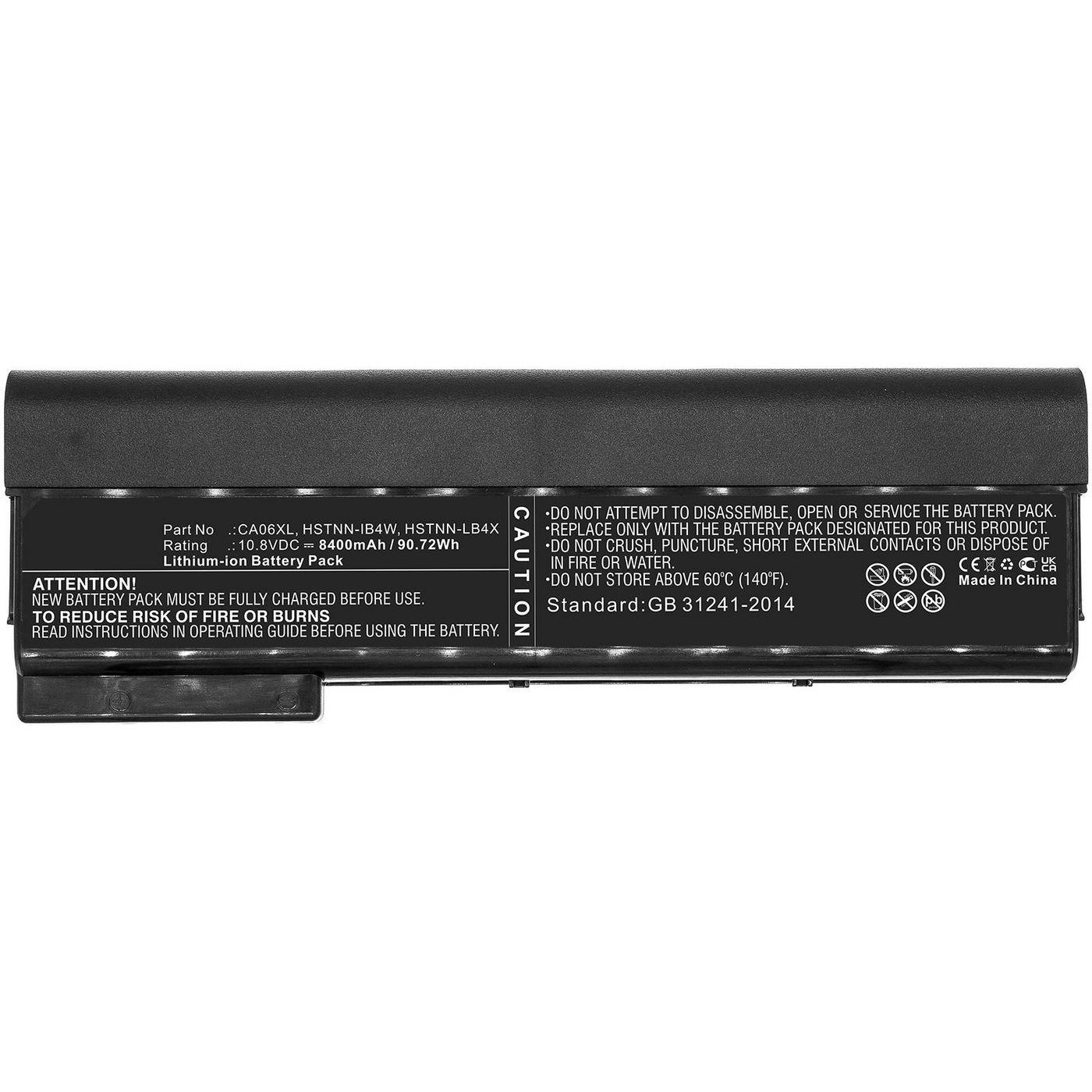 CoreParts MBXHP-BA0286 ricambio per laptop Batteria (Laptop Battery for HP 90.72Wh - Li-ion 10.8V 8400mAh Black - 90.72Wh Li-io