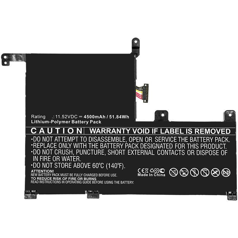 CoreParts MBXAS-BA0190 ricambio per laptop Batteria (Laptop Battery for Asus 52WH - Li-ion 11.52V 4.5Ah 52WH - Li-ion 11.52V 4.