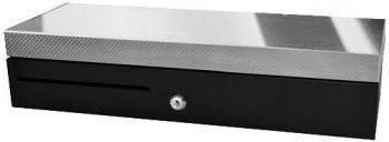 ECD460 Flip Lid Cash Drawer - Black 460 x 170 x 100 RJ11 - cable 24v - Warranty 12M