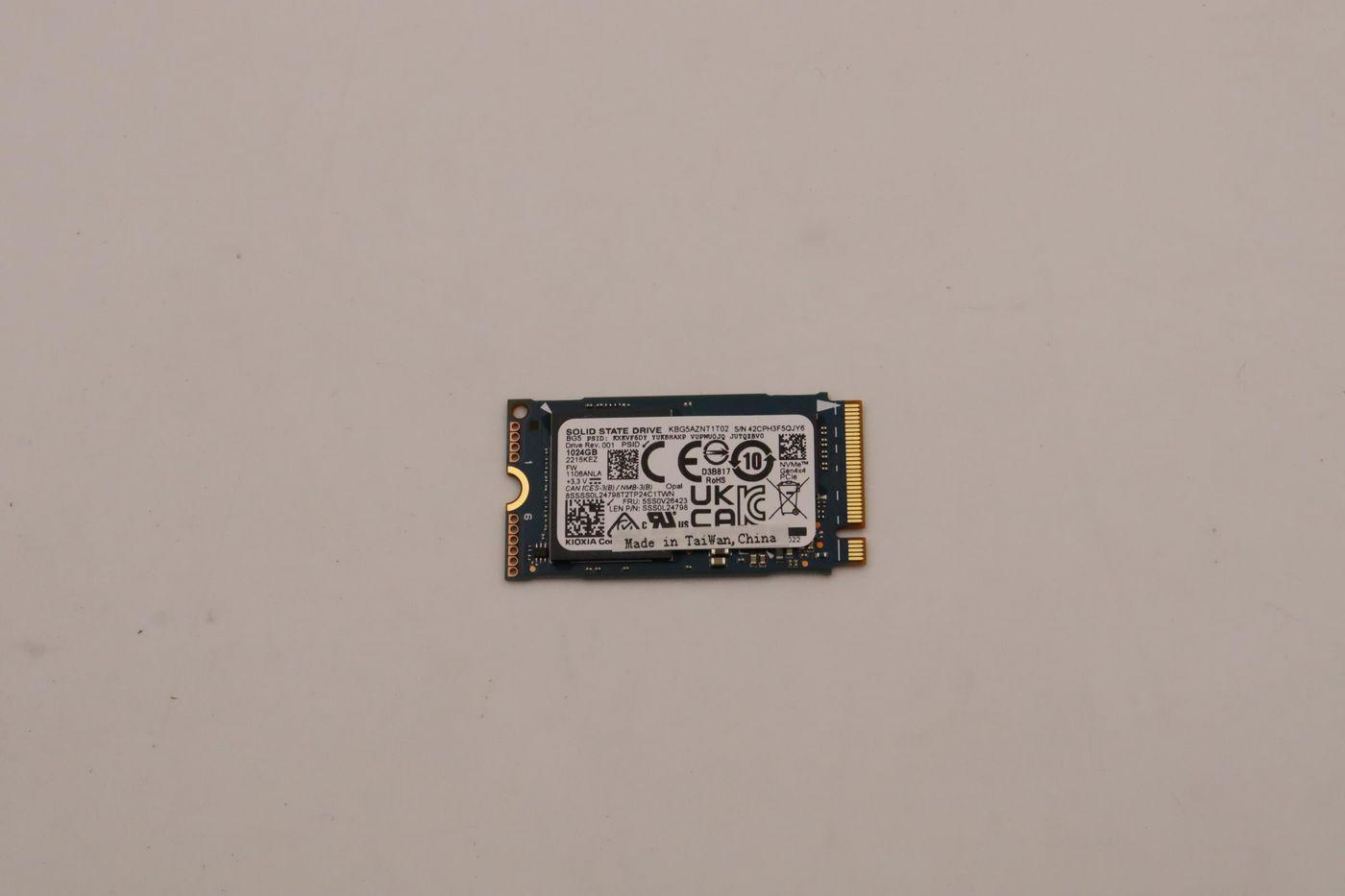 1TB M.2 2242 PCIe 4x4 SSD - assembly - Warranty: 3M
