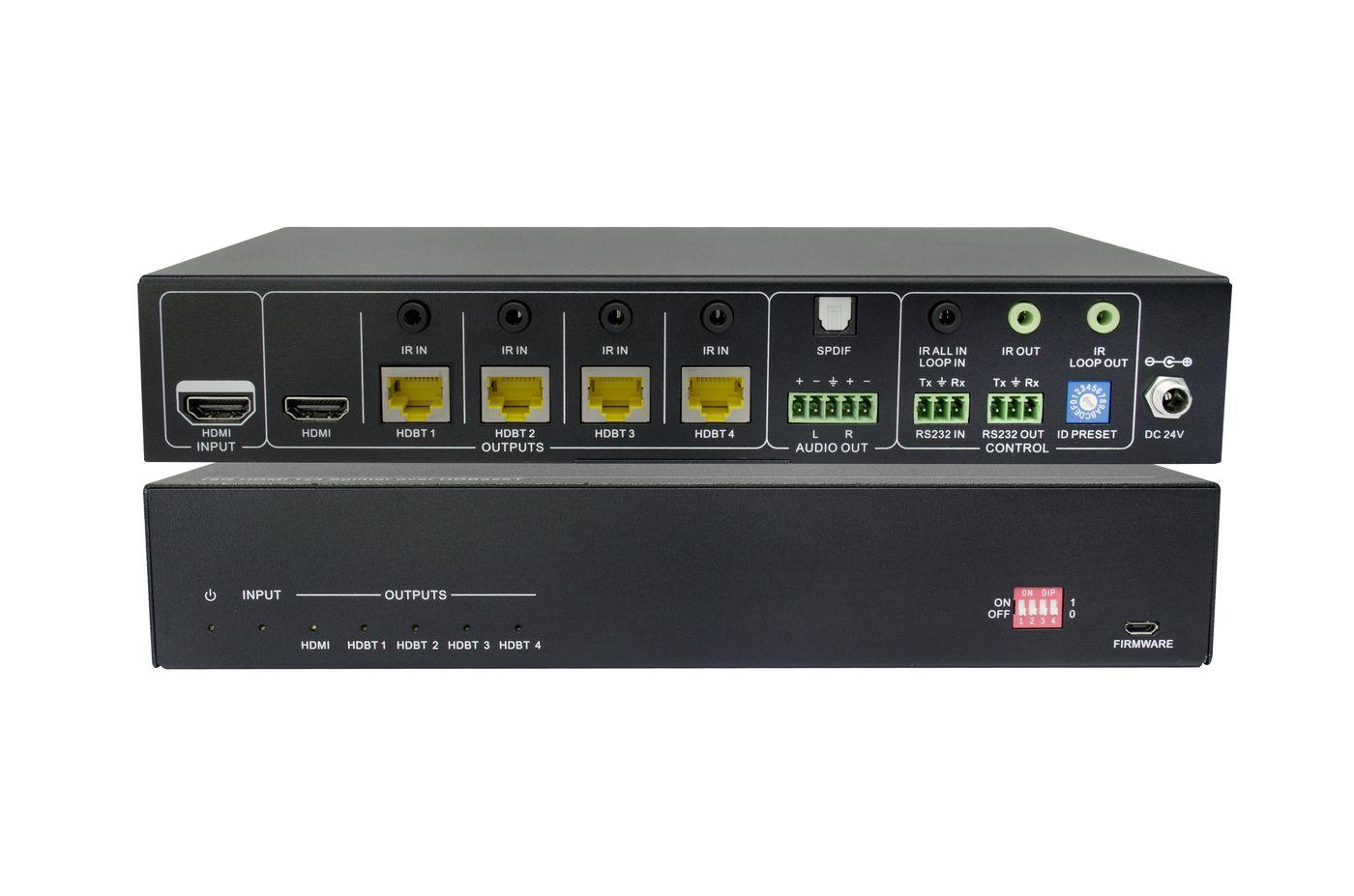 Vivolink VLHDBSP1X4V2 ripartitore video HDMI 4x RJ-45 (HDBT 2.0 splitter 1x4 with - loop - Warranty: 36M)
