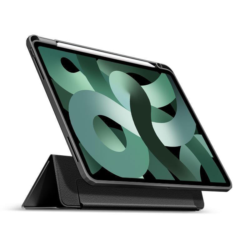 eSTUFF BOSTON 259 cm 10.2 Custodia a libro Nero (BOSTON Detachable Mirror - Pencil Case iPad 10.2. Black - front/Transparent ba
