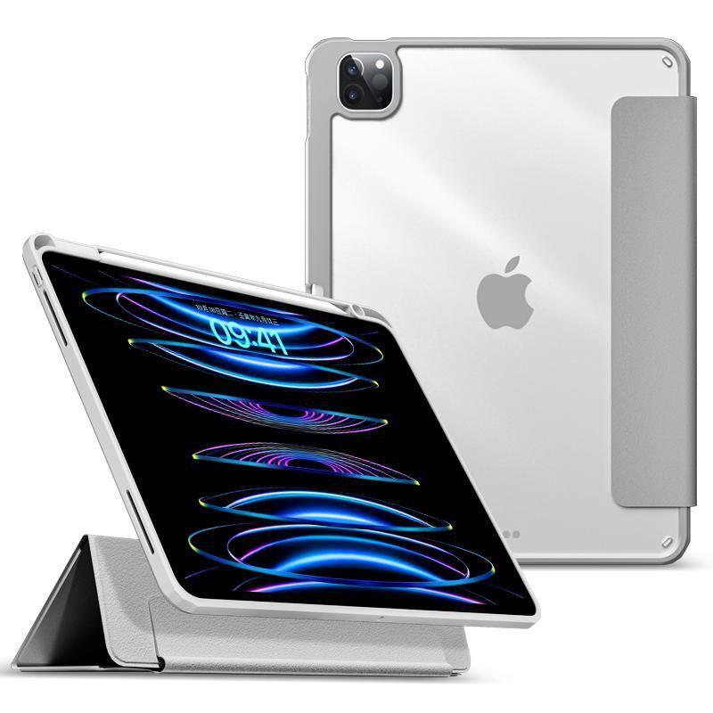 eSTUFF ES68202307-BULK custodia per tablet 328 cm 12.9 Custodia a libro Grigio (BOSTON Detachable Mirror - Pencil Case iPad Pro