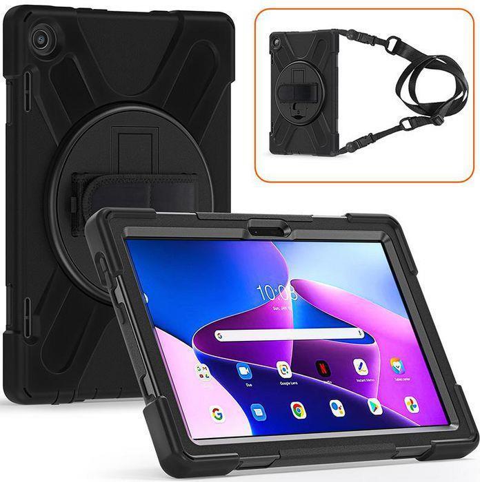 eSTUFF ES681906-BULK custodia per tablet 256 cm 10.1 Cover Nero (AUSTIN Defender Case Lenovo - TAB M10 3rd Gen 2022 10.1 - TB-3