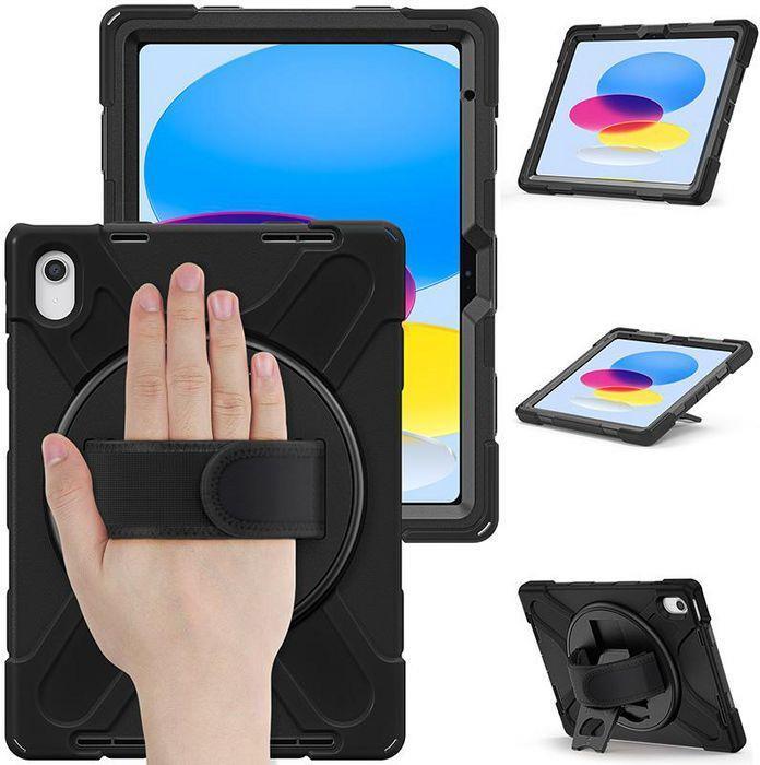 eSTUFF ES683300-BULK custodia per tablet 277 cm 10.9 Cover Nero (CHICAGO Full Body Defender - Case iPad 10.9 10th Gen 2022 - wi