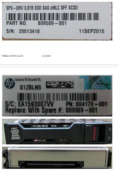 SSD DRV da 3,84 TB SAS CMLC SFF