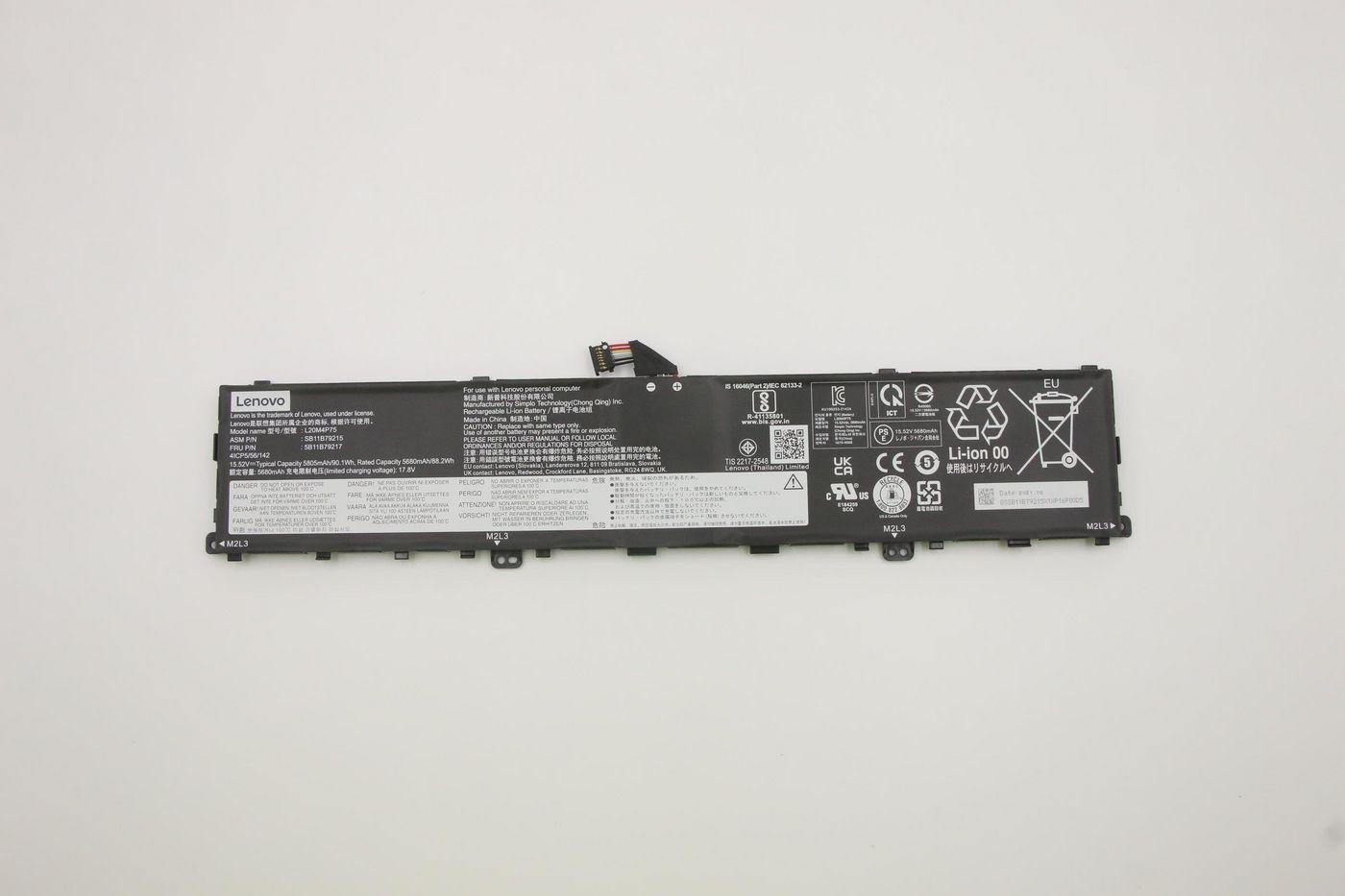 90Wh 15.52V lithium-ion - battery, 4-cell - Warranty: 3M