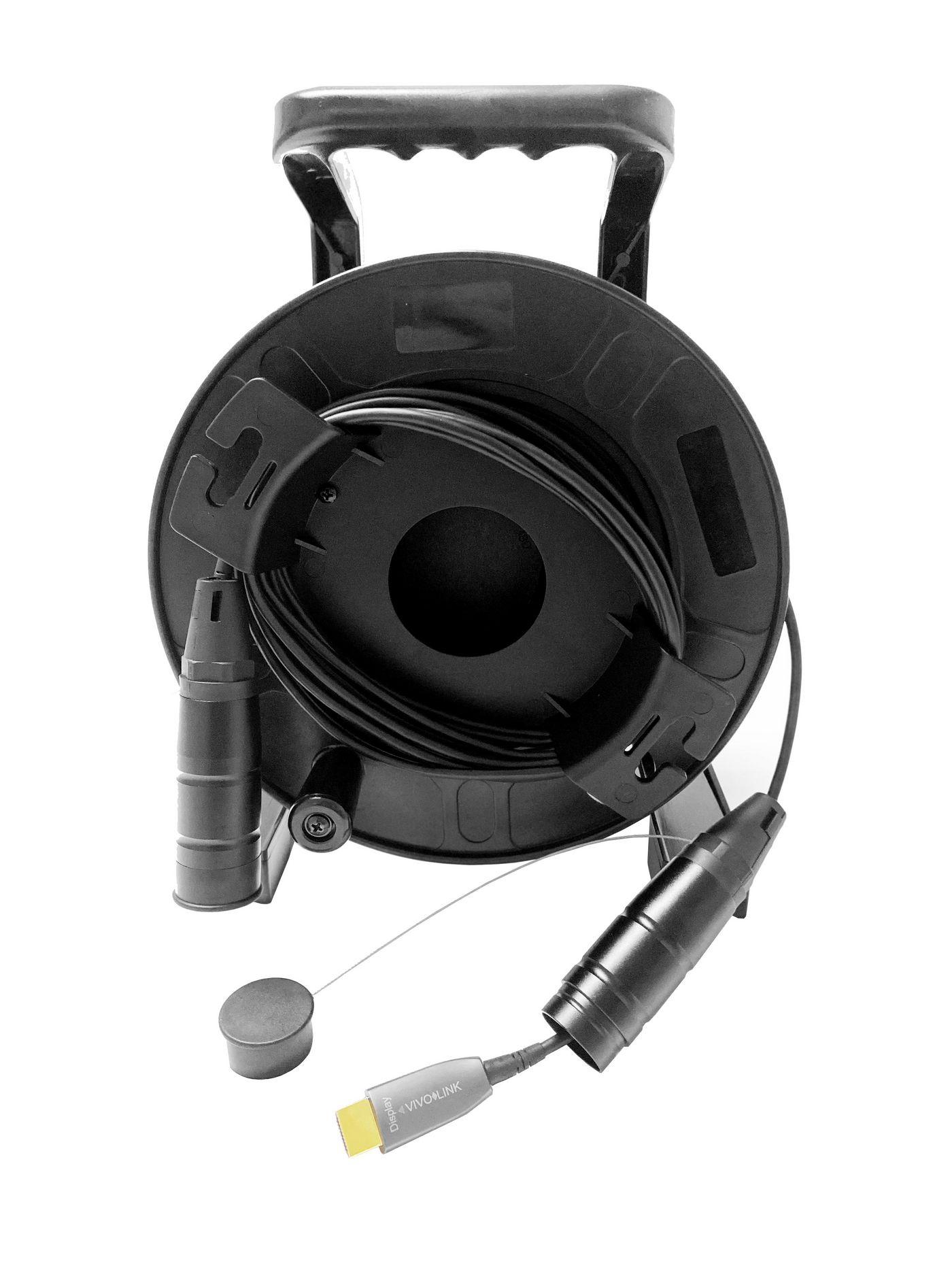 Vivolink PROHDMIOP100-DRUM cavo HDMI 100 m HDMI tipo A [Standard] Nero (100m OPTIC HDMI 4K CABLE on - drum - Warranty: 144M)