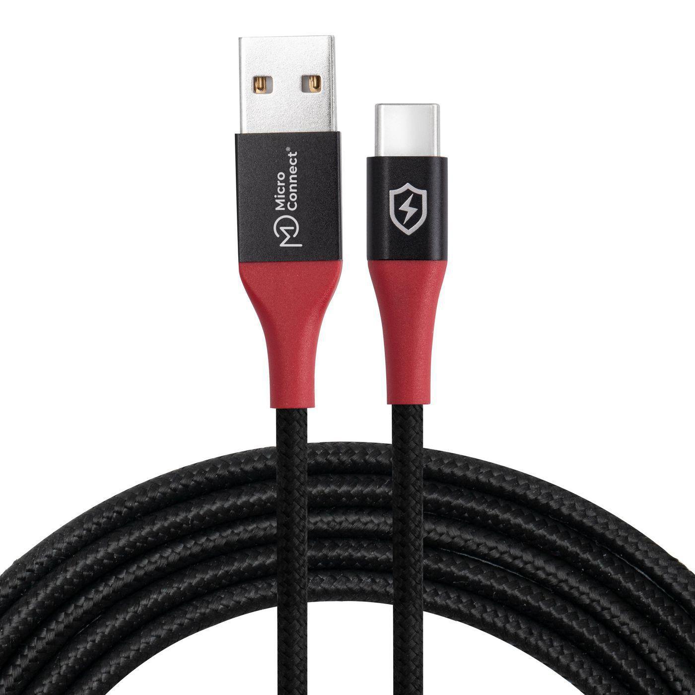 Microconnect MC-AUSBC-SC cavo USB 1,5 m USB A USB C Nero (Safe Charge USB-A to C Data - Blocker cable 1.5m - Warranty: 300M)