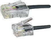 Modulare rj11-rj45 2m m/m nero